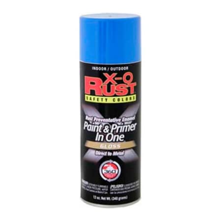 General Paint Spray Paint, Safety Blue, Flat, 12 oz 144946